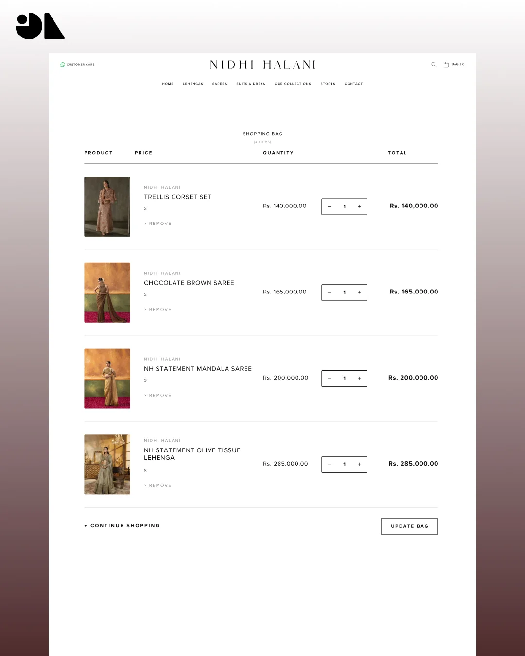 Nidhi Halani Mobile Responsive Luxury E-Commerce Experience